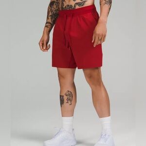 lululemon athletica Men's Bold Red Athletic Shorts
